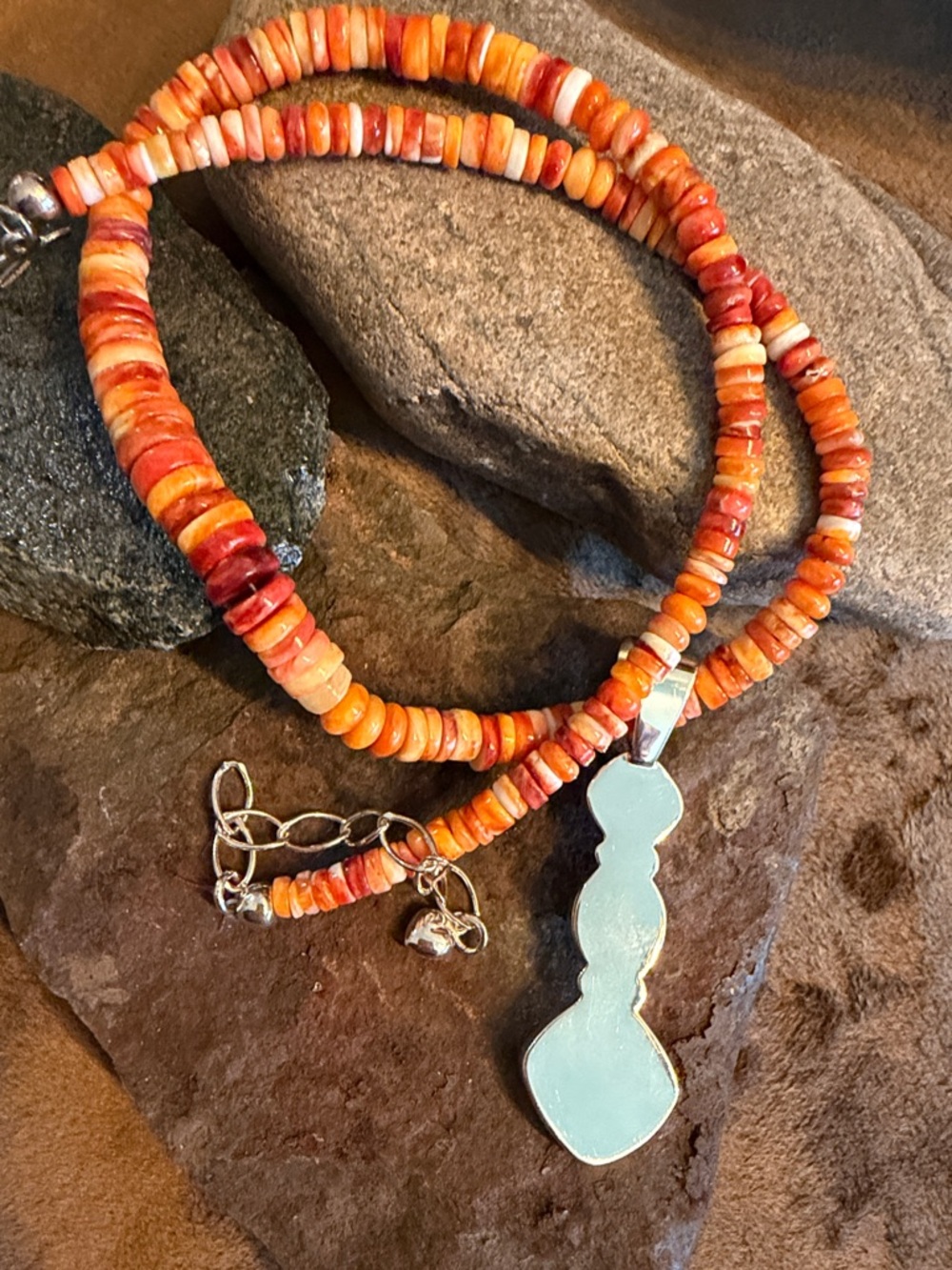Jay King Carnelian Agate Pendant & Bead Necklace (223) - Picture 8 of 8